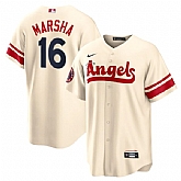 Angels 16 Brandon Marsha Cream 2022 City Connect Cool Base Jersey Dzhi,baseball caps,new era cap wholesale,wholesale hats